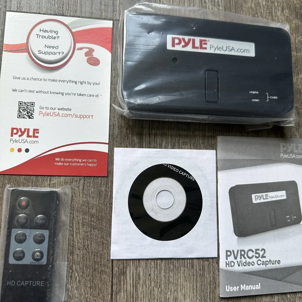 NEW Pyle PVRC52 HD‎ External Capture Card PC Video Recording System HD 1080p